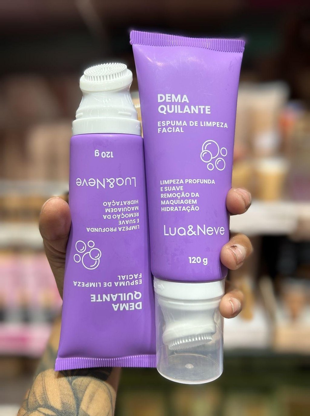 Espuma De Limpeza Facial Demaquilante - Lua e Neve SAB0089