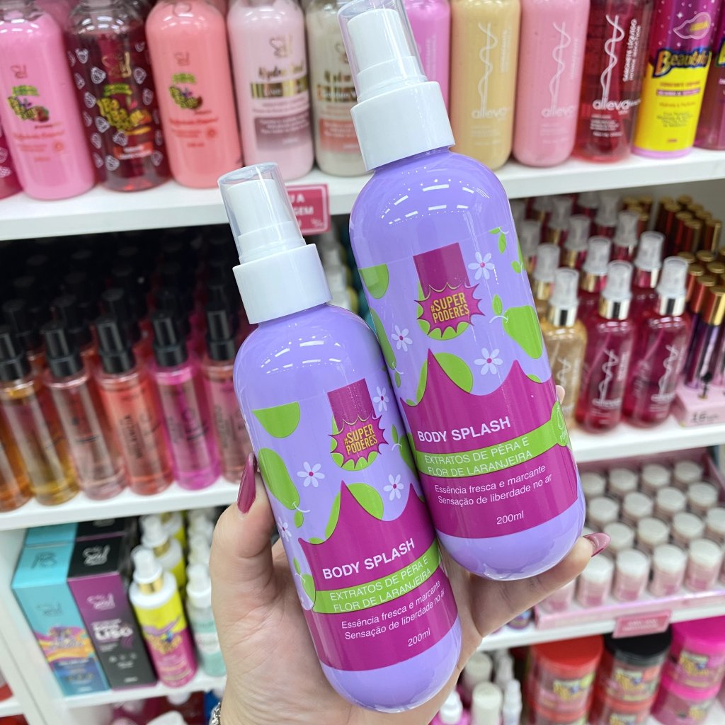 Body Splash Extrato De Pêra E Flor De Laranjeira 200ml - Super Poderes