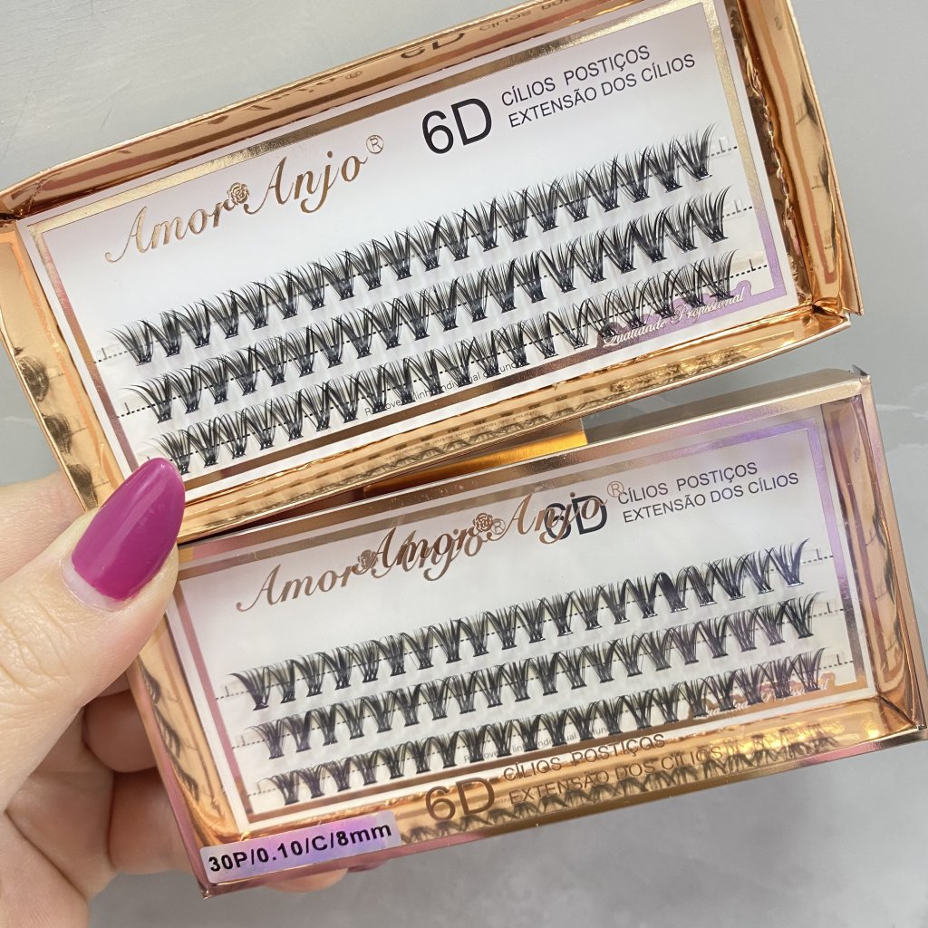 Cílios Tufinho 6D (30P/0.10/6/8MM) - Amor Anjo CP0117