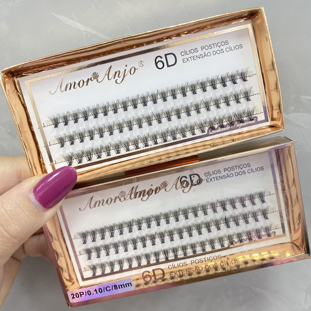 Cílios Tufinho 6D (20/0.10/C/8MM) - Amor Anjo CP0119