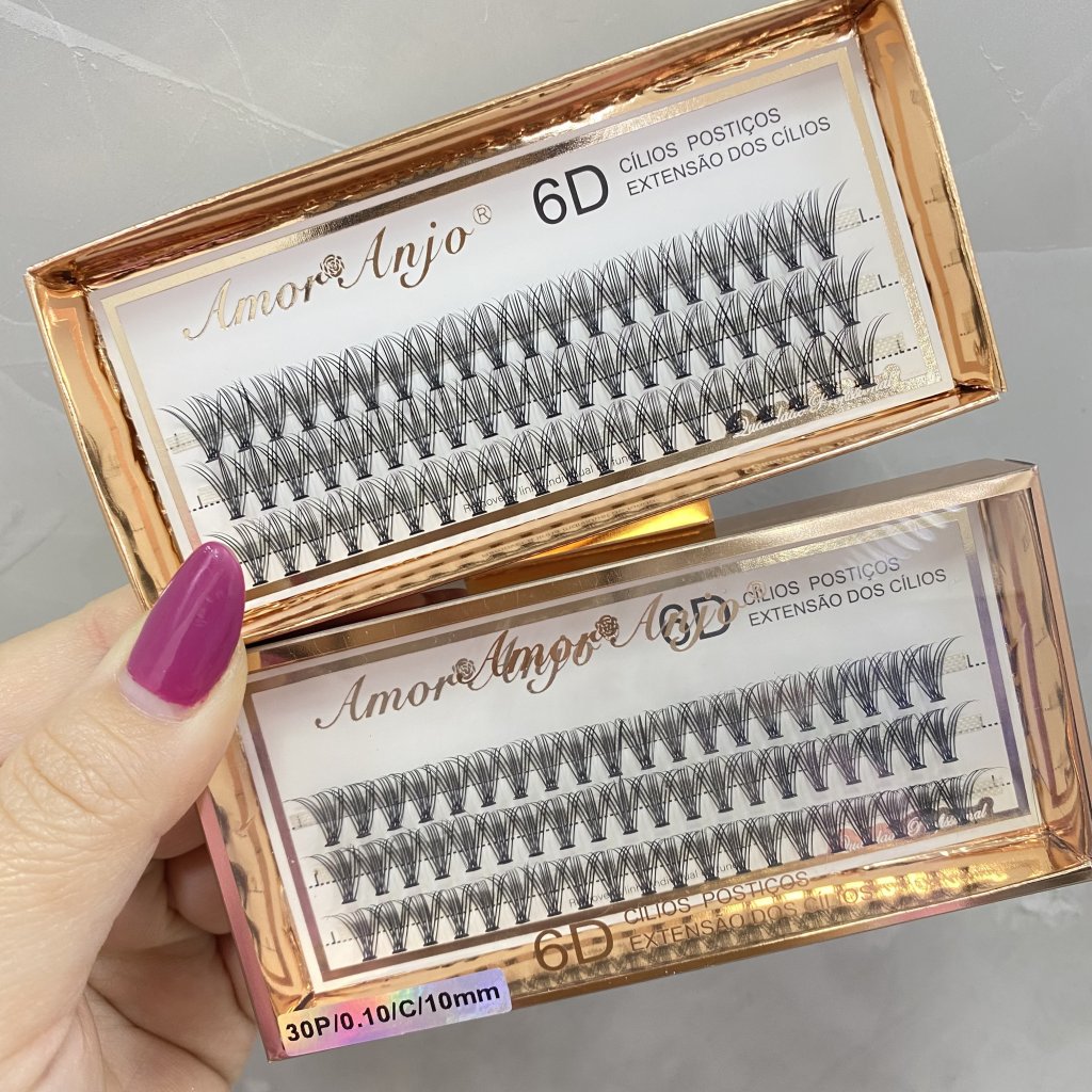 Cílios Tufinho 6D (30P/0.10/C/10MM) - Amor Anjo CP0121