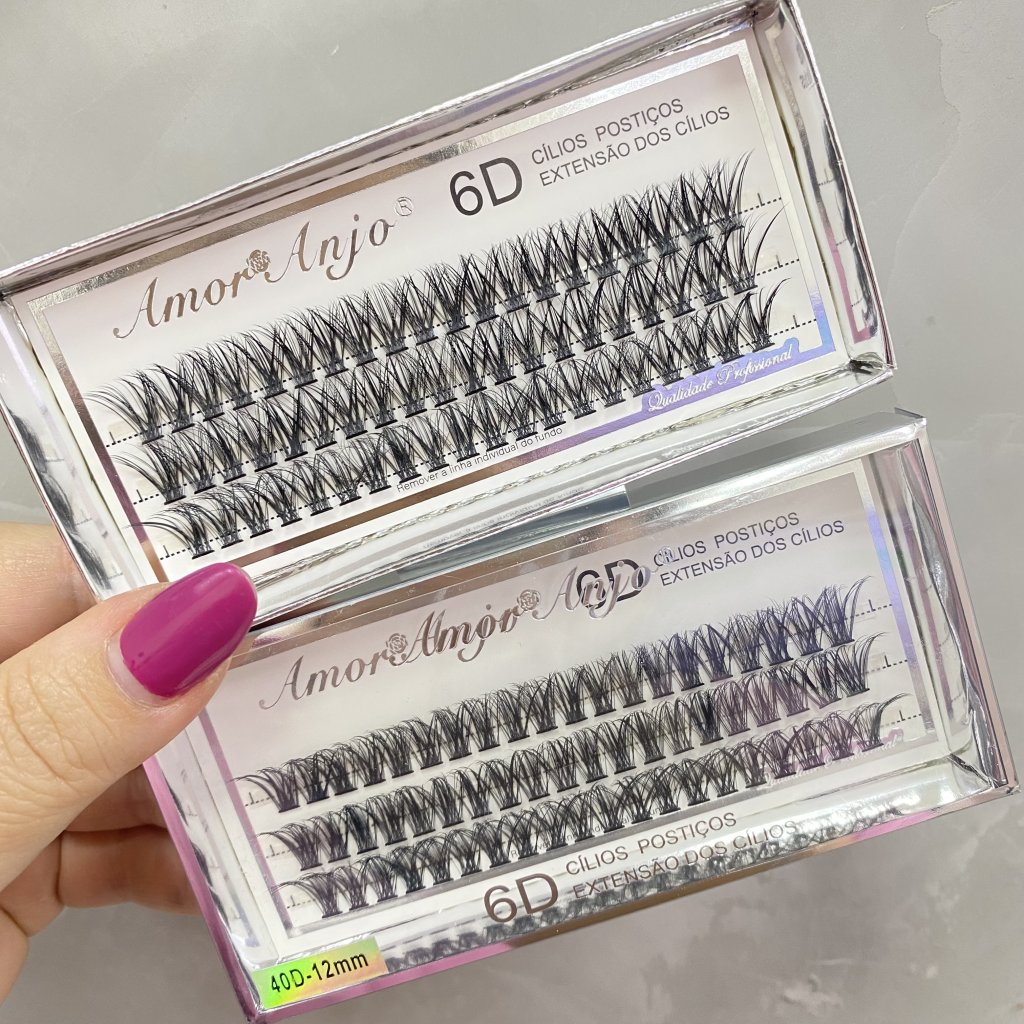 Cílios Tufinho 6D (40D-12MM) - Amor Anjo CP0126