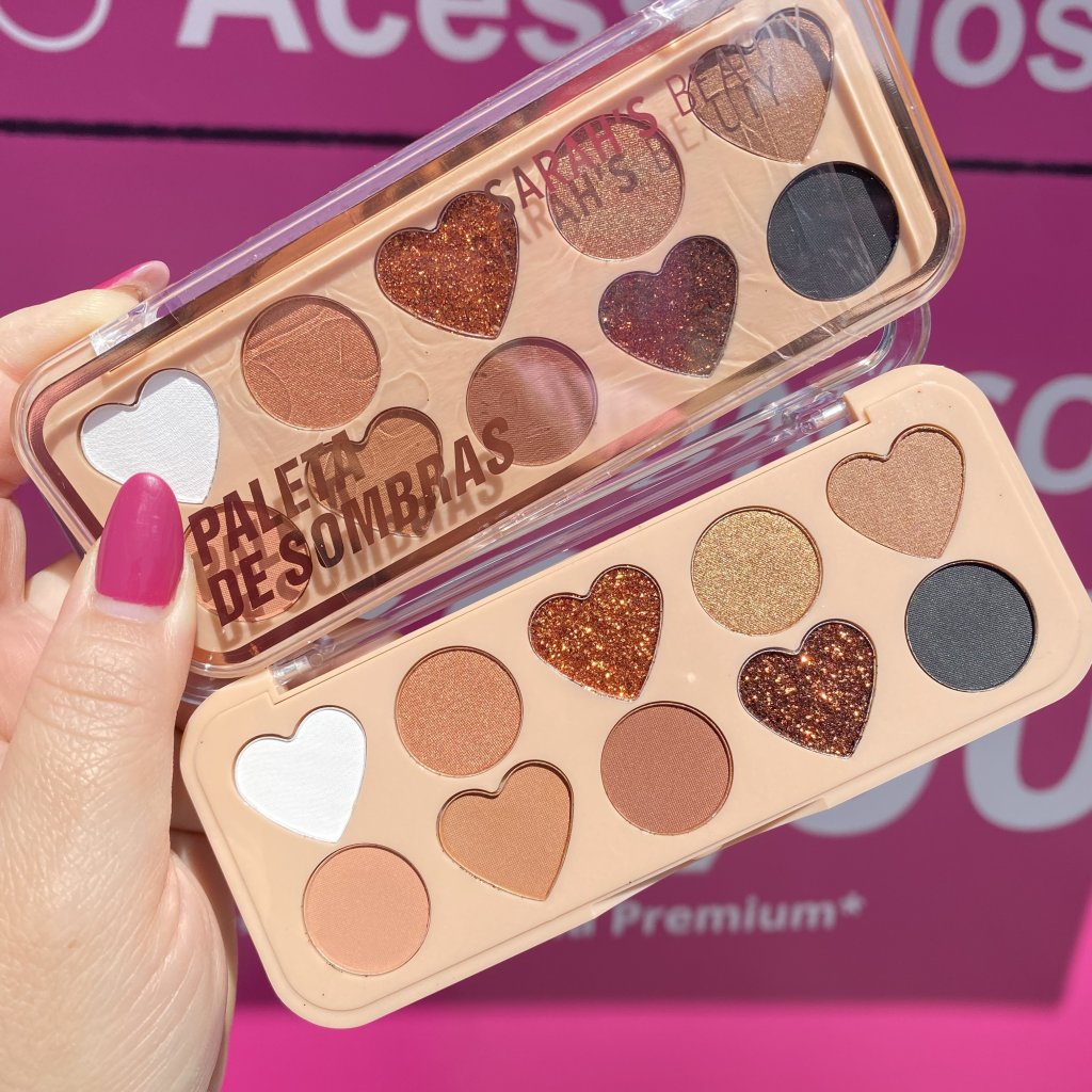Paleta de sombra e glitter (A) S6450 - Sarahs Beauty 