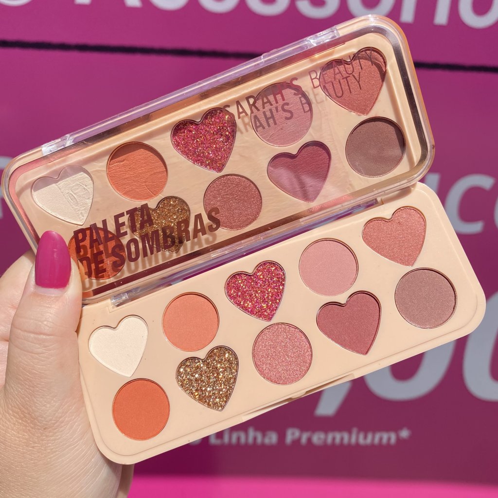 Paleta de sombra e glitter (B) S6450 - Sarahs Beauty 