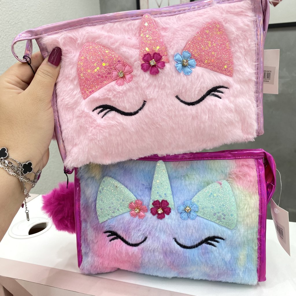 Necessaire média/grande pelúcia unicórnio 🦄 