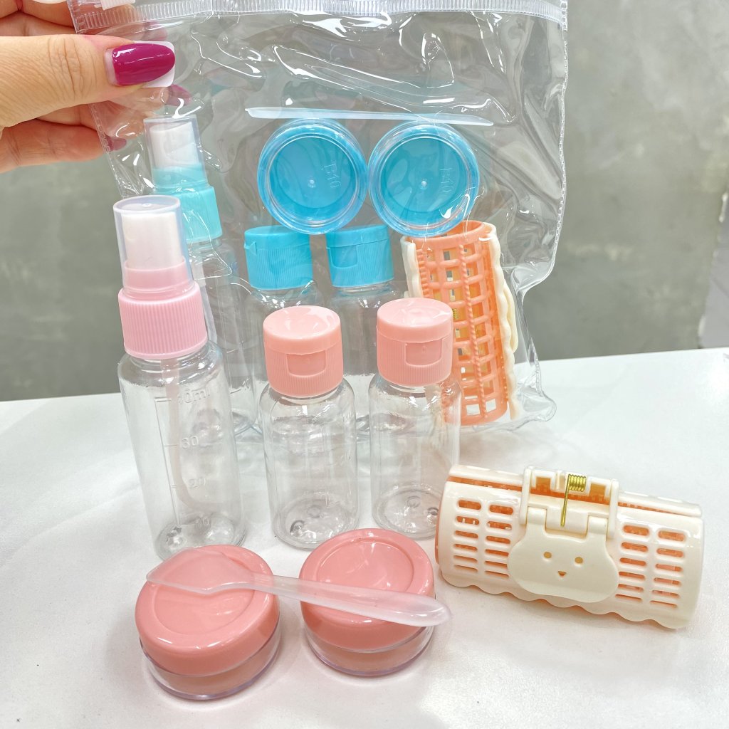 Kit viagem 6 peças + bolsinha ✨