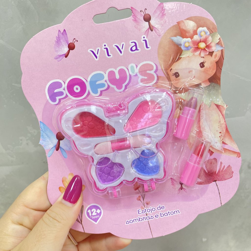 Kit de maquiagem infantil Fofy’S - Vivai 
