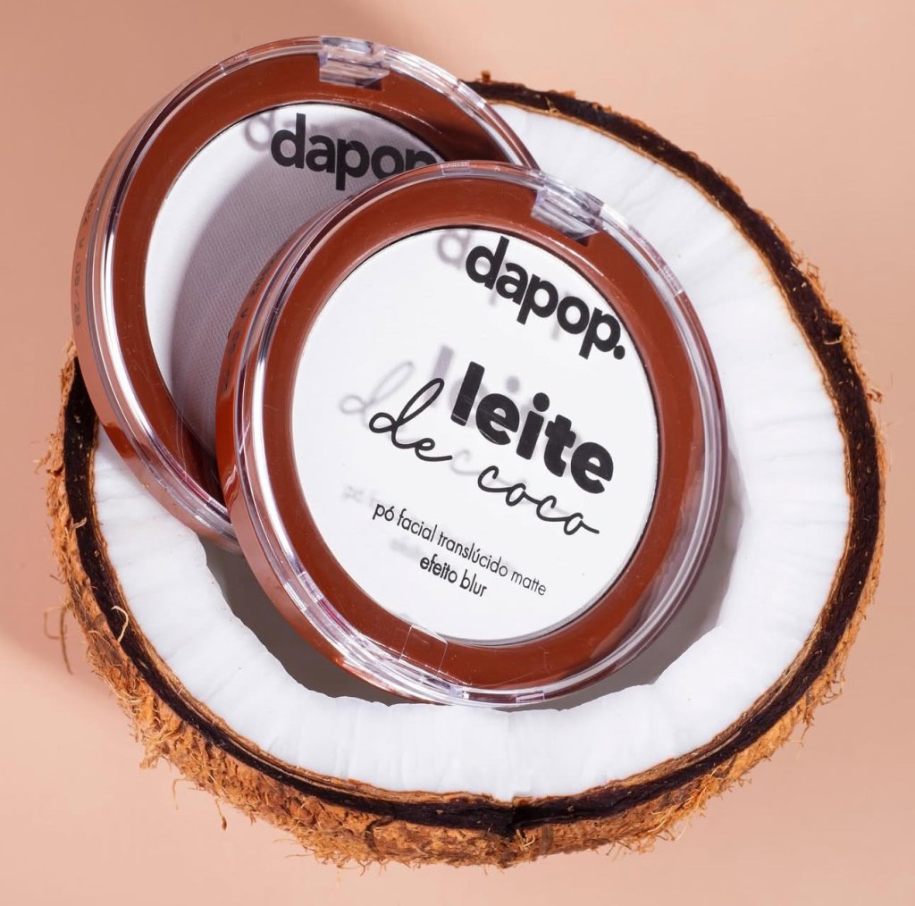 Pó Facial Translúcido Efeito Blur • Leite de Coco 🥥 • Dapop 