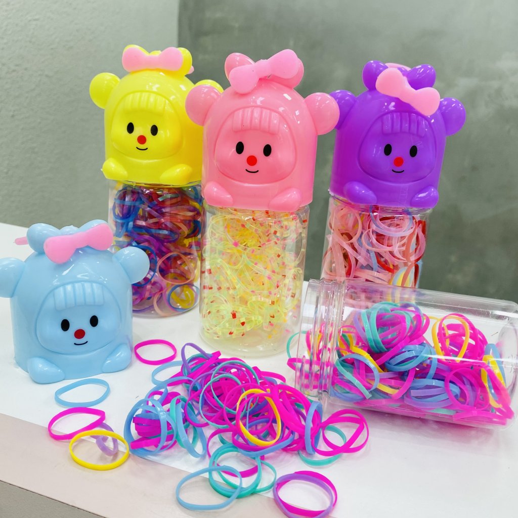 Copinho infantil com elástico colorido 
