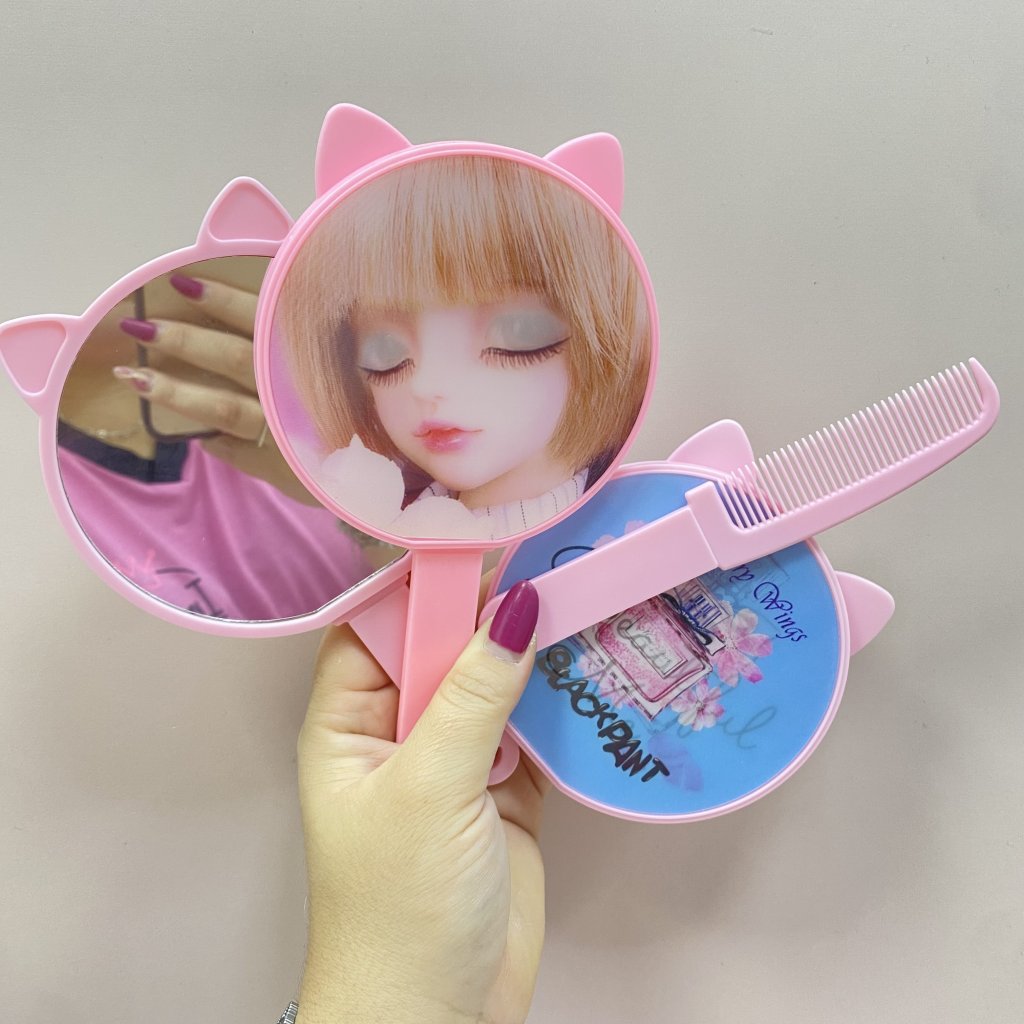 Espelho de mão modelo redondo 🩷