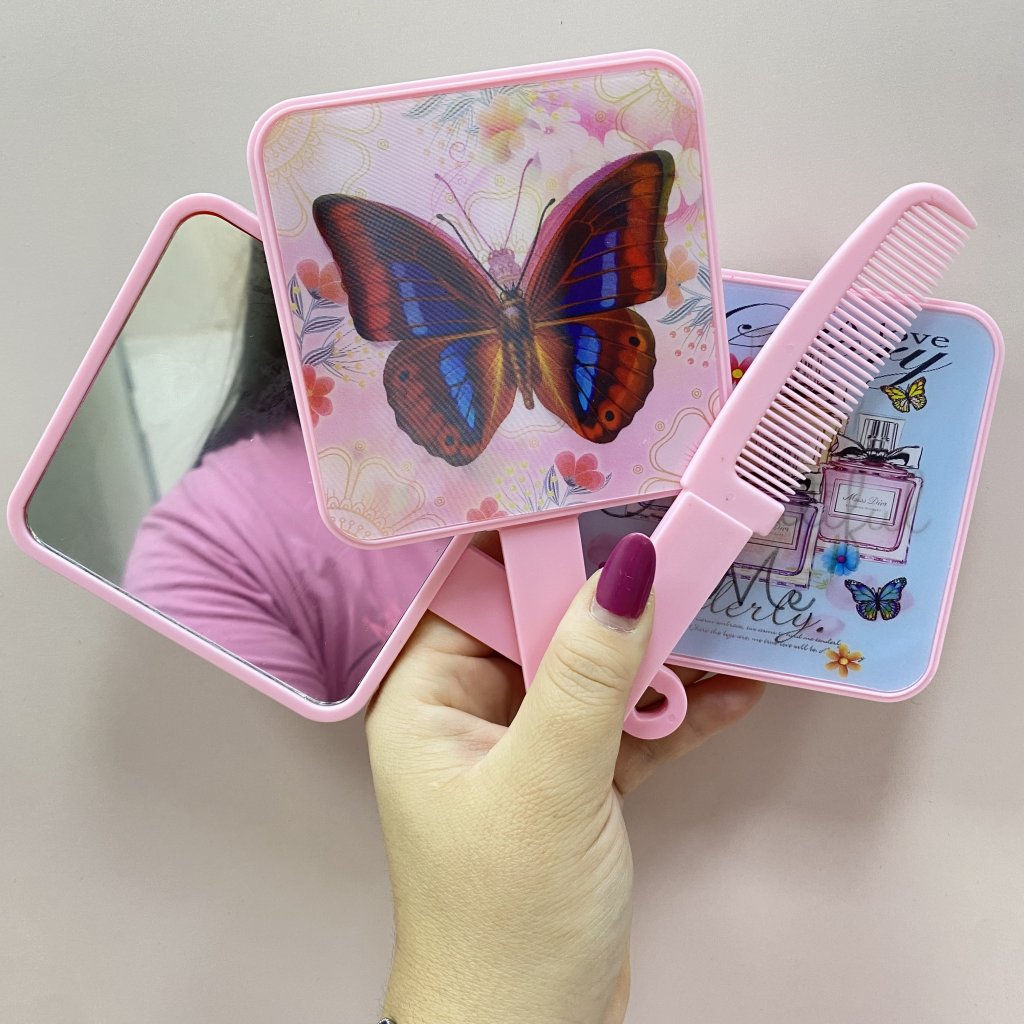 Espelho de mão quadrado 🩷