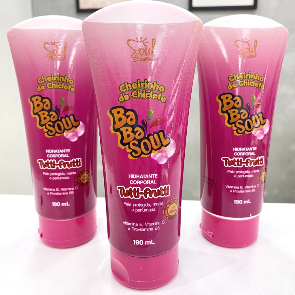 Hidratante corporal Tutti frutti babasoul - Soul cosméticos  HID0118