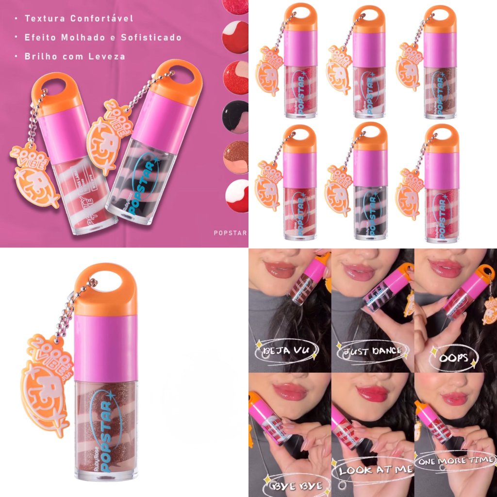 Gloss Labial Party Time Linha PopStar - Ruby Rose GLOS0253