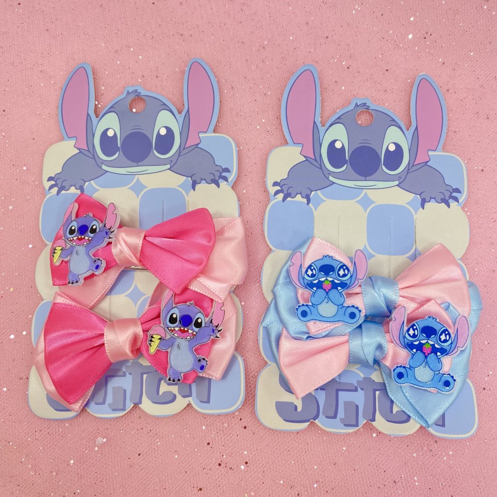 Kit com 2 presilha laço Stitch ✨