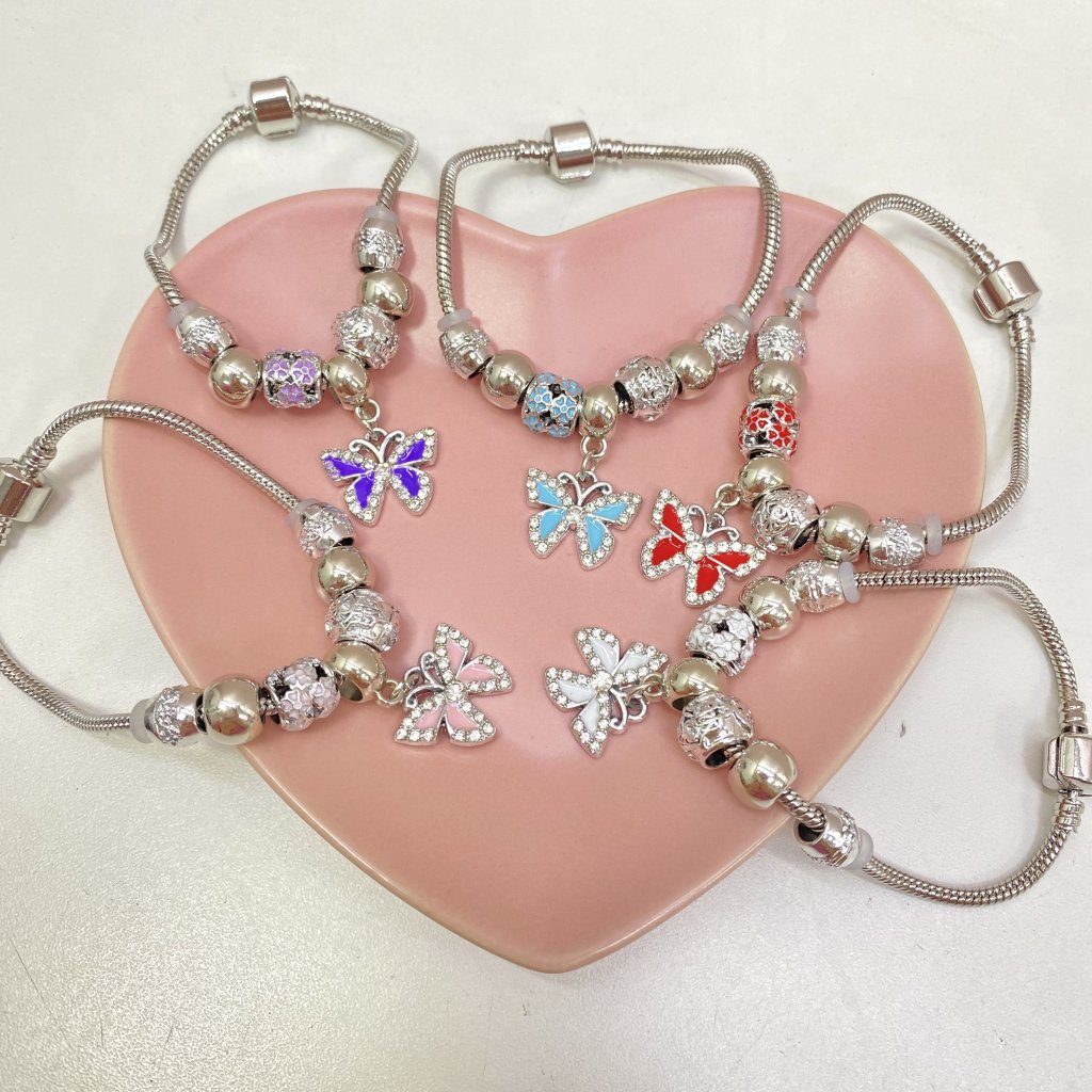 Pulseira Pandora Modelo borboleta cores ✨