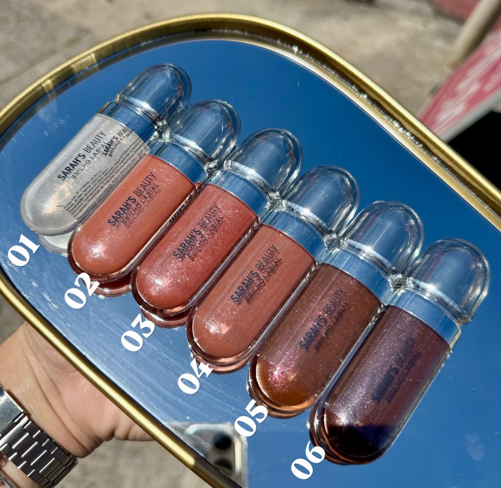 Lip Gloss Labial Inspiração Kiko - Sarahs Beauty (Cores marrons) GLOS0256 (REF: S6131) 