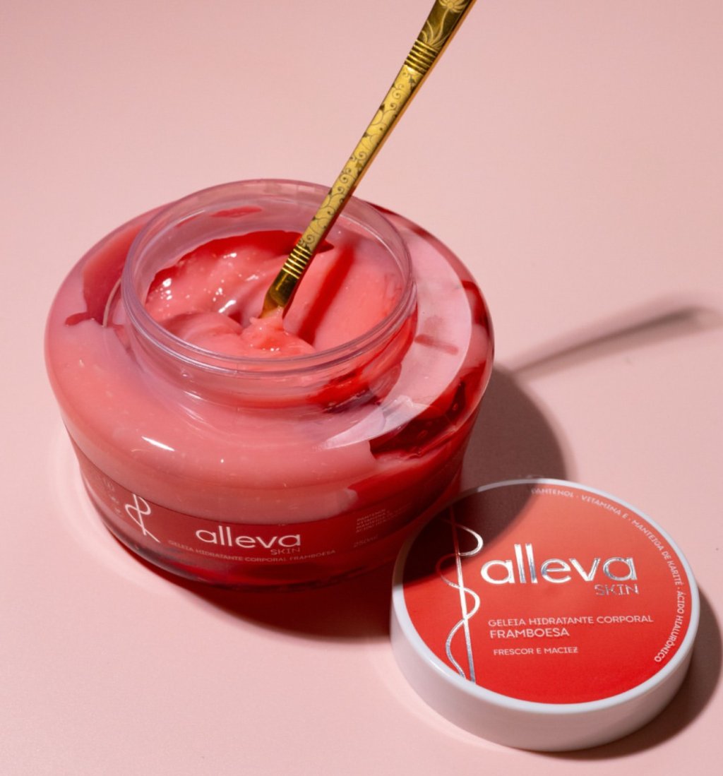 Geleia Hidratante Corporal Framboesa - Alleva HID0127