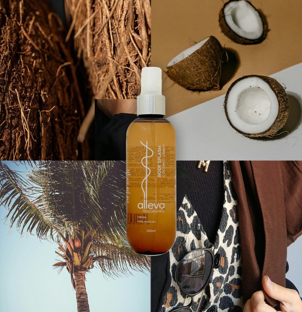Body Splash Coconut Candy - Alleva 
