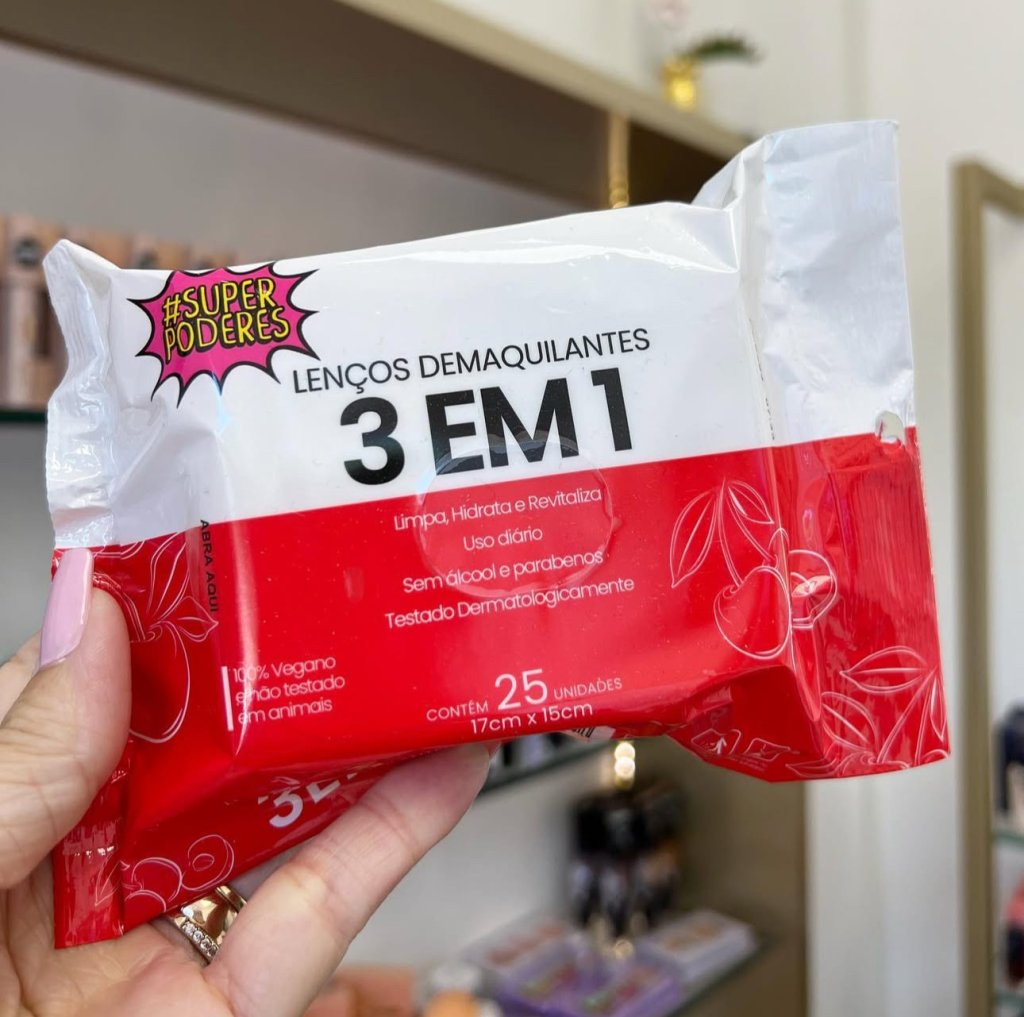 Lenço Demaquilante 3em1 - Super Poderes 