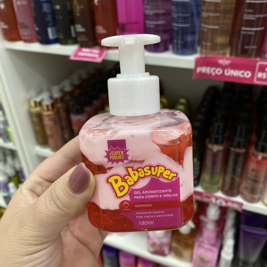 Gel Aromatizante Para Corpo E Virilha Morango 🍓 - Super Poderes HID0134