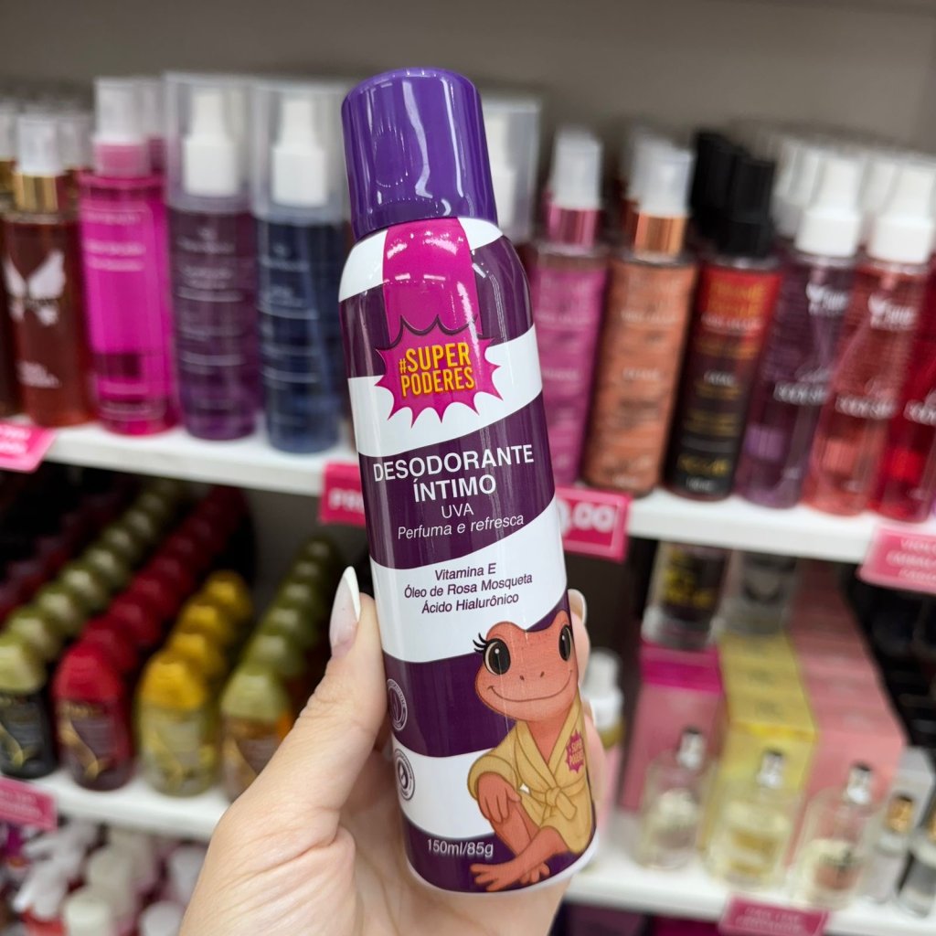 Desodorante para virilha de uva 🍇 - Super poderes 