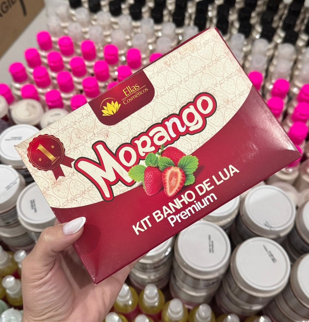(PREMIUM) Kit banho de lua Morango - Ellas Cosmeticos