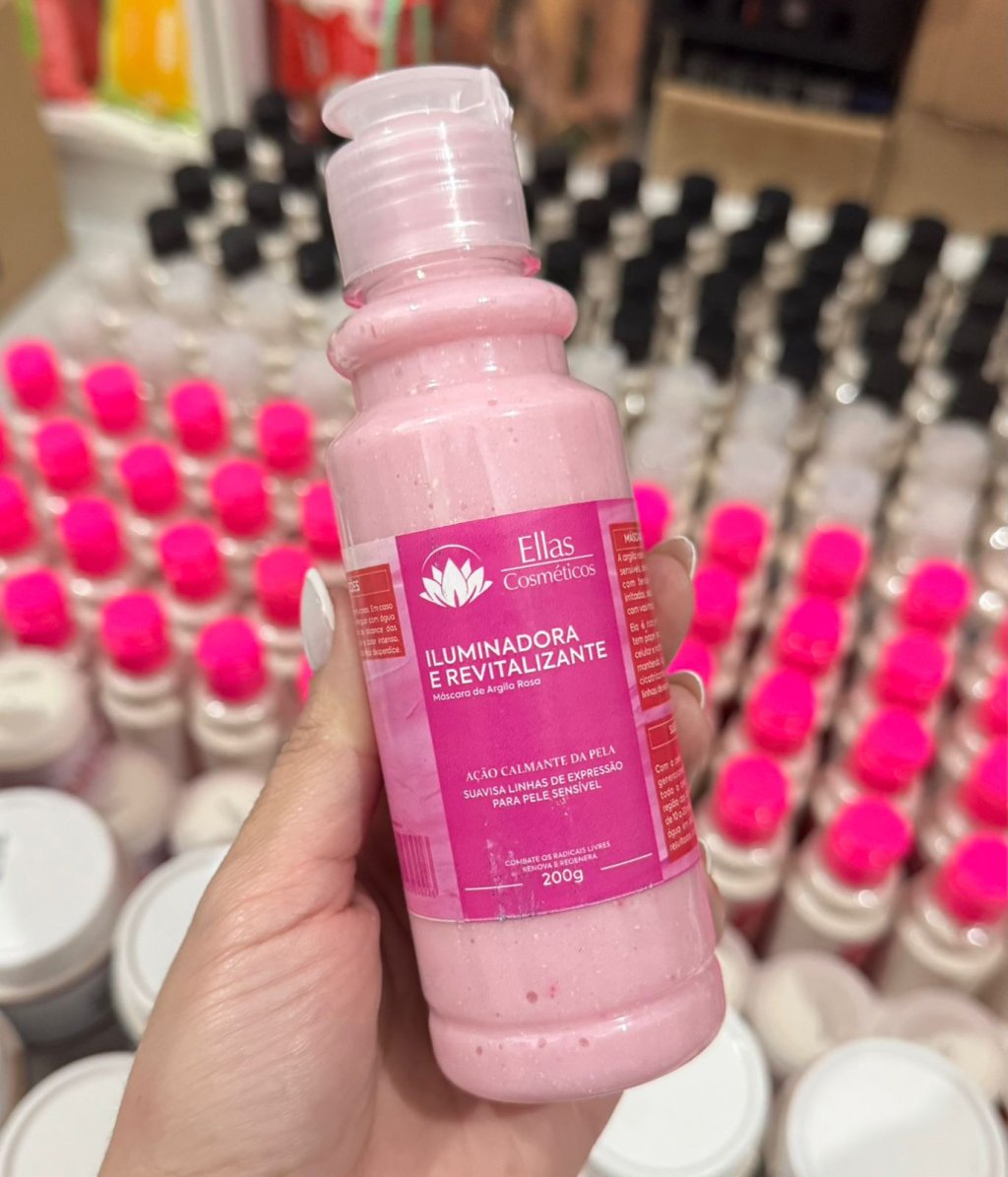 Mascara de argila Iluminadora e Revitalizante - Ellas Cosmeticos