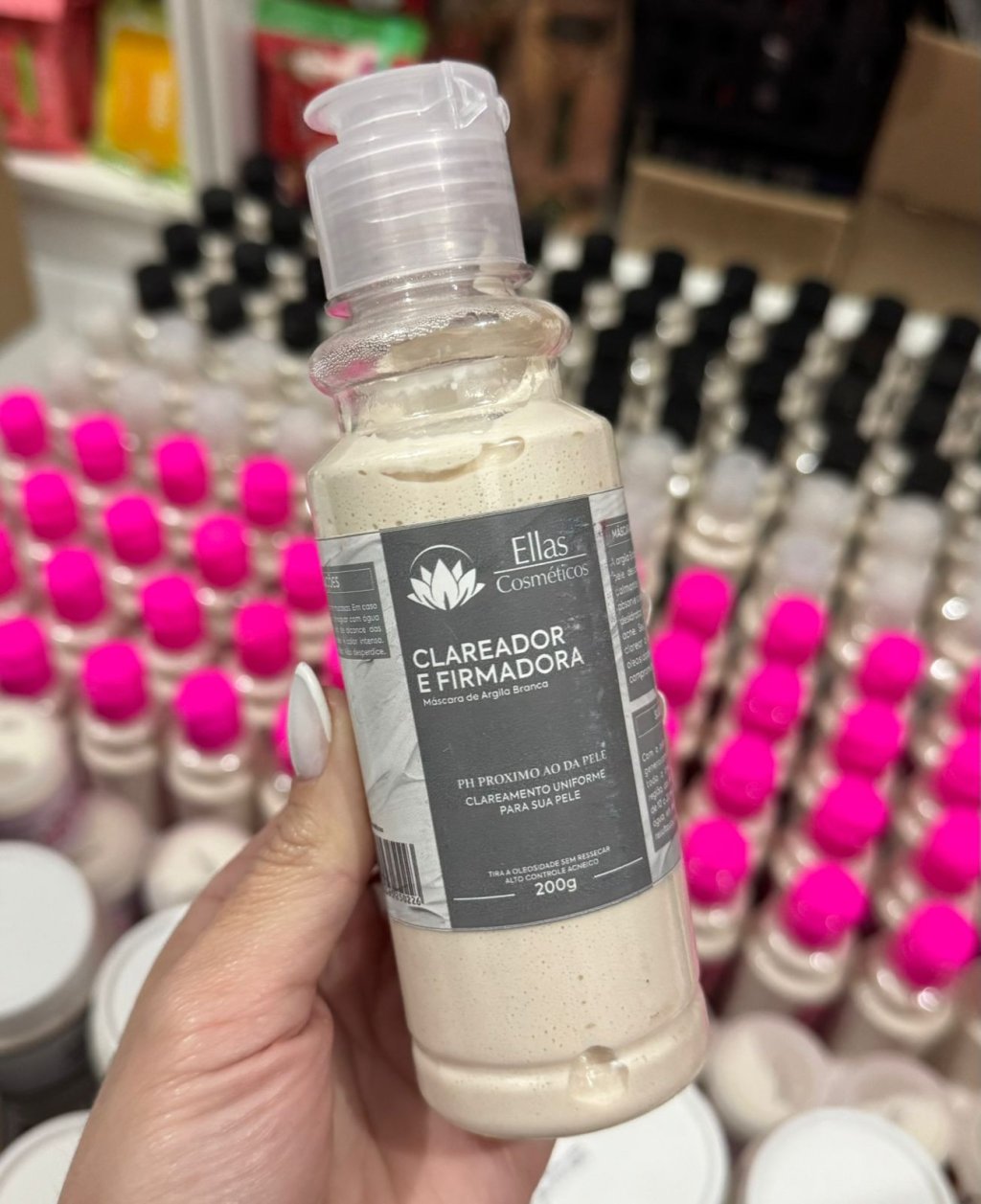 Mascara de argila Clareador e Firmadora - Ellas Cosmeticos