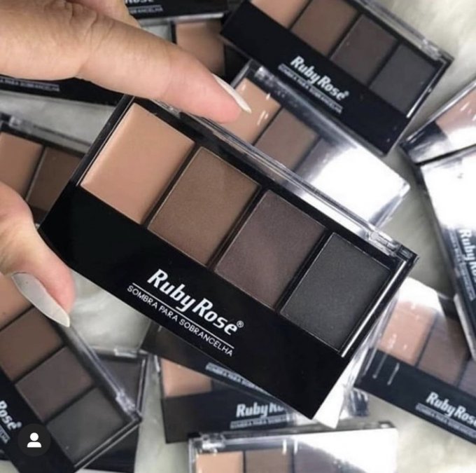  Paleta Sobrancelha Modelo C/primer HB-9354 - Ruby Rose  - SOB0028