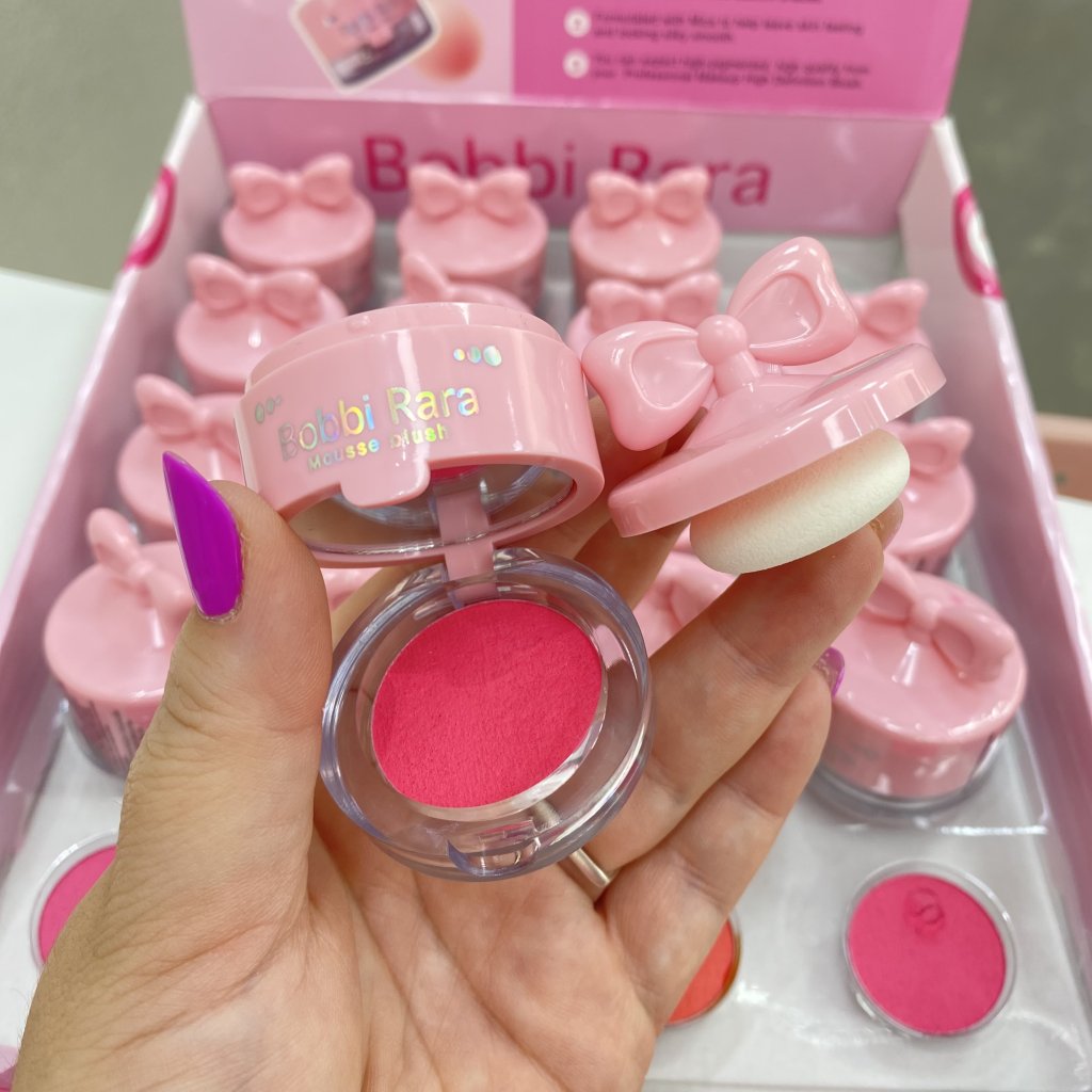 Blush mousse Sweet com aplicador laço - Bobbi Rara 