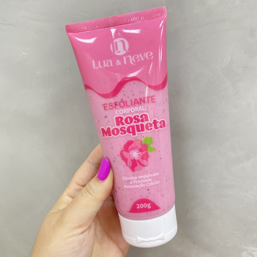 Esfoliante corporal rosa mosqueta - Lua e neve 