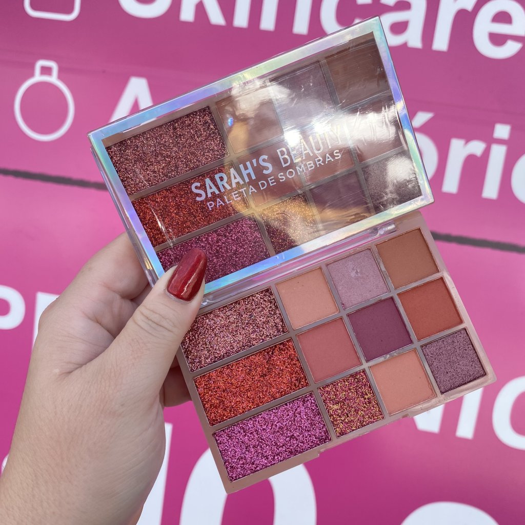 Paleta de sombras e glitter (B) S6452 - Sarahs Beauty 
