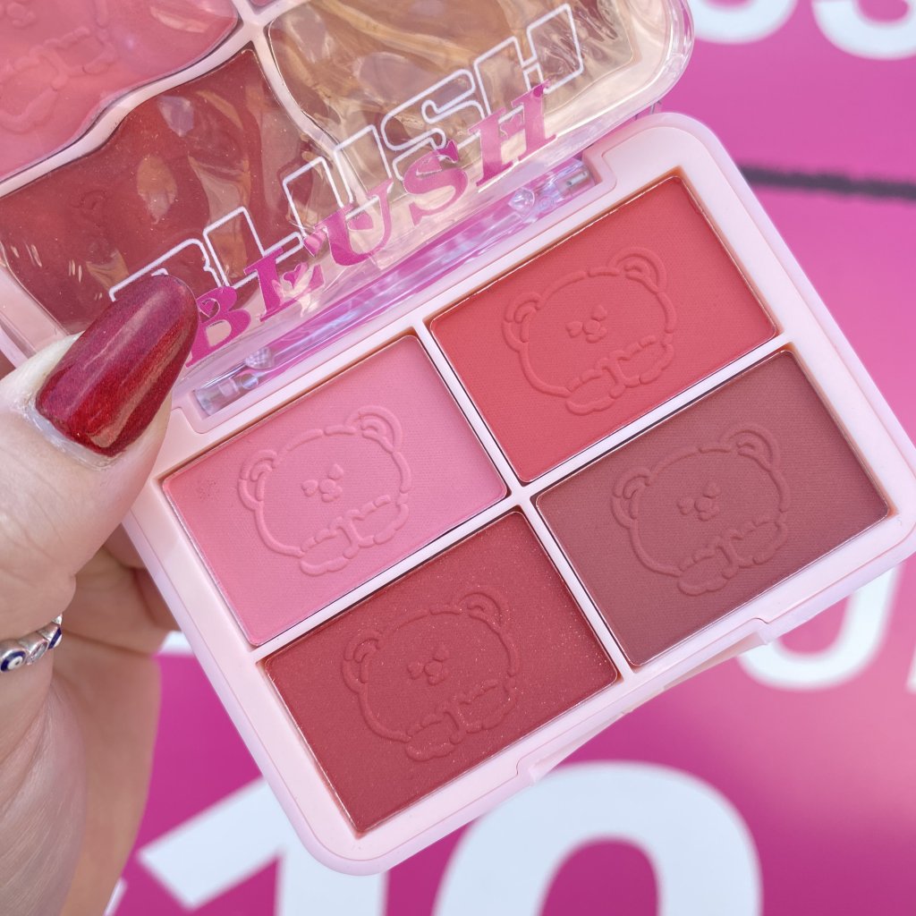 Paleta blush 4 cores (02) YYC-0095 - Yoyomaquiamor 