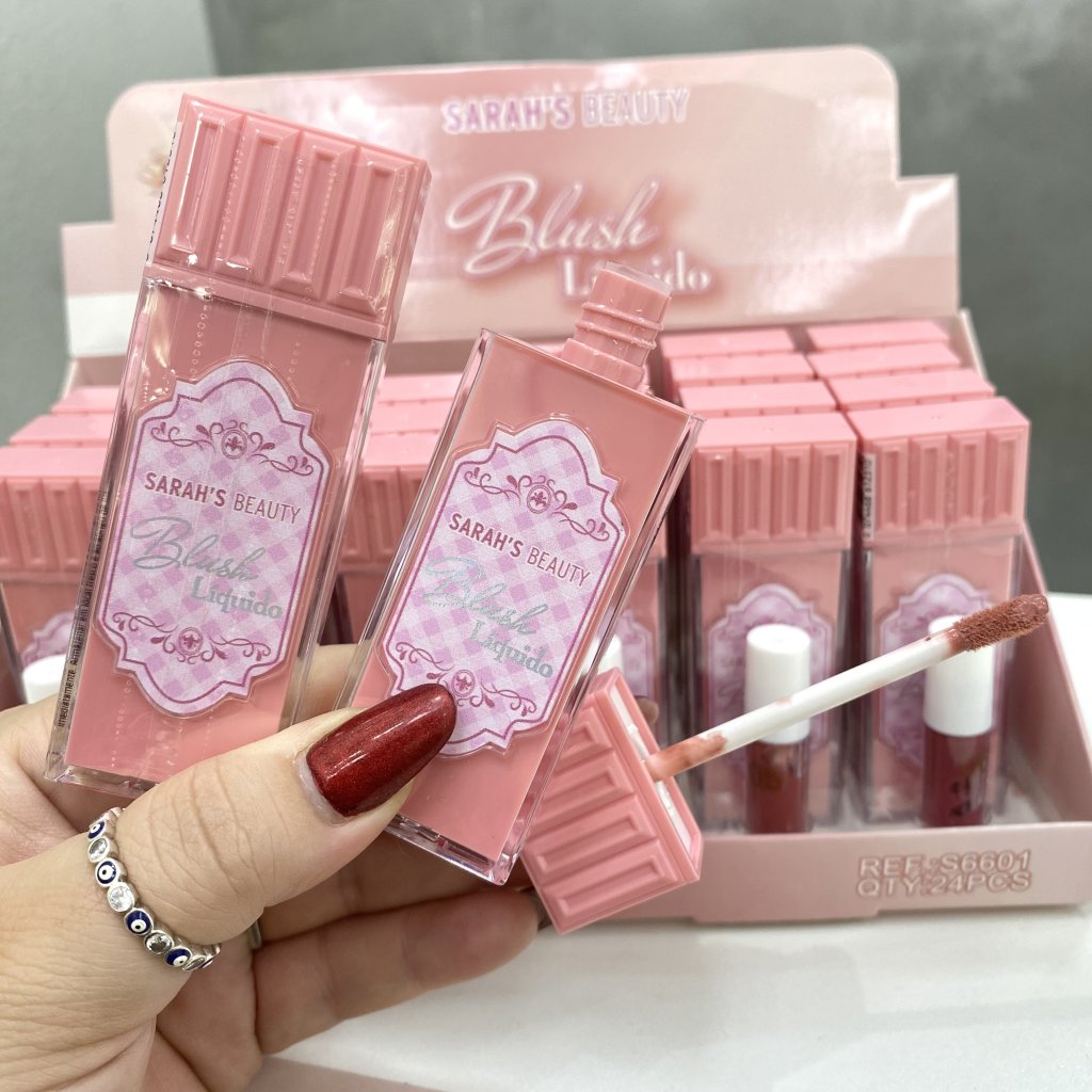 Blush líquido (Embalagem rosa) S6601 - Sarahs Beauty 
