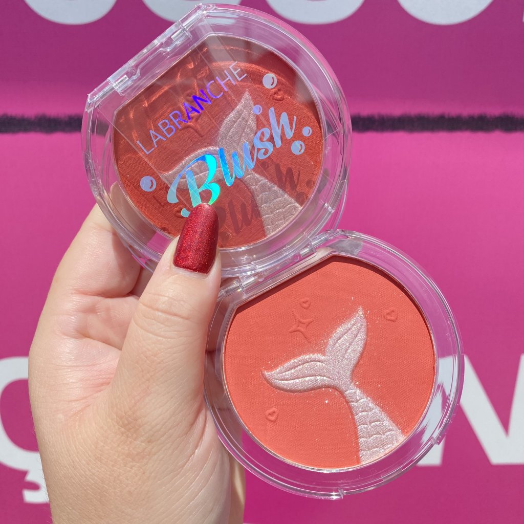 Blush compacto calda de sereia brilho 🧜‍♀️ (D) - Labranche 