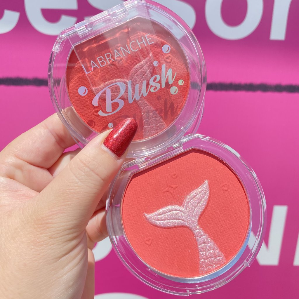 Blush compacto calda de sereia brilho 🧜‍♀️ (B) - Labranche 