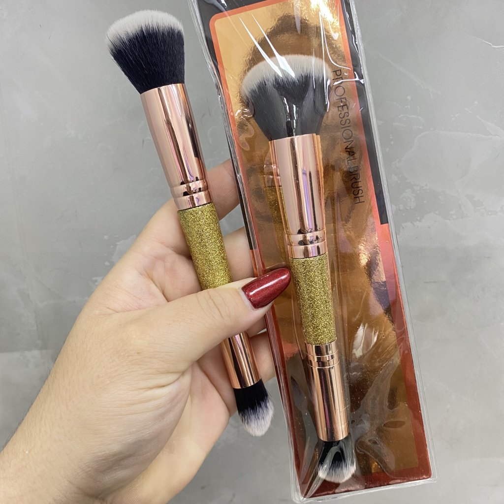 Pincel duo blush e língua de gato pequeno - BeautyYouth