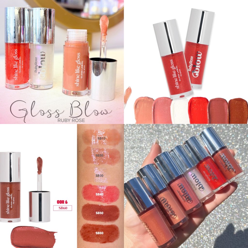 Gloss Labial Shine Like Gloss – Linha Blow – Ruby Rose Lançamento 💄✨