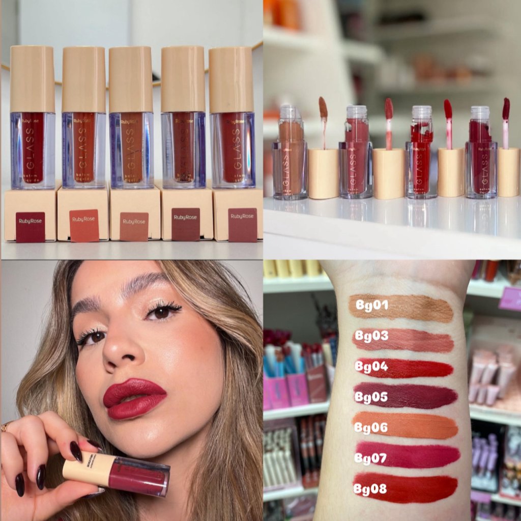 Batom Líquido Velvety Linha Glass - Ruby Rose 