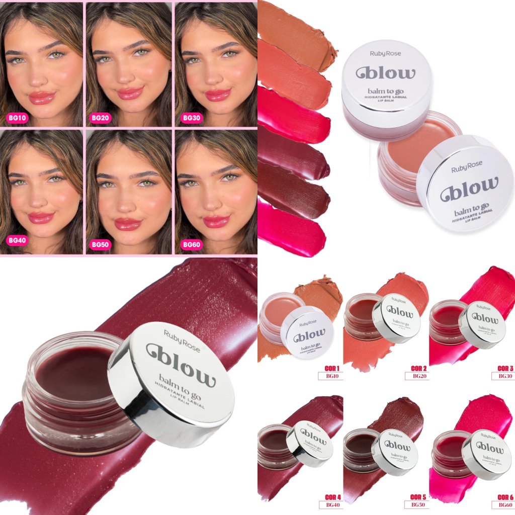 Hidratante Labial Balm To Go - Linha Blow - Ruby Rose Lançamento