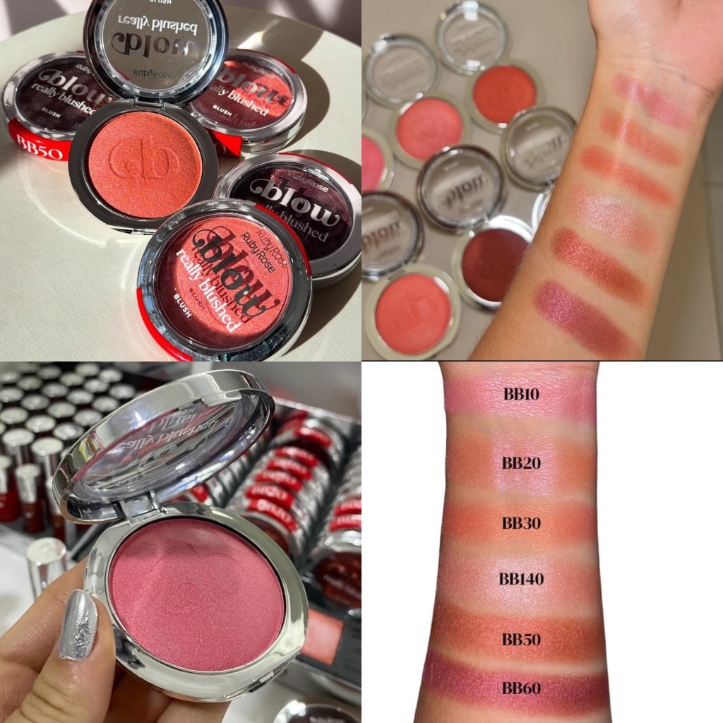 (PREMIUM) Blush Compacto Really Blushed Linha Blow - Ruby Rose lançamento 