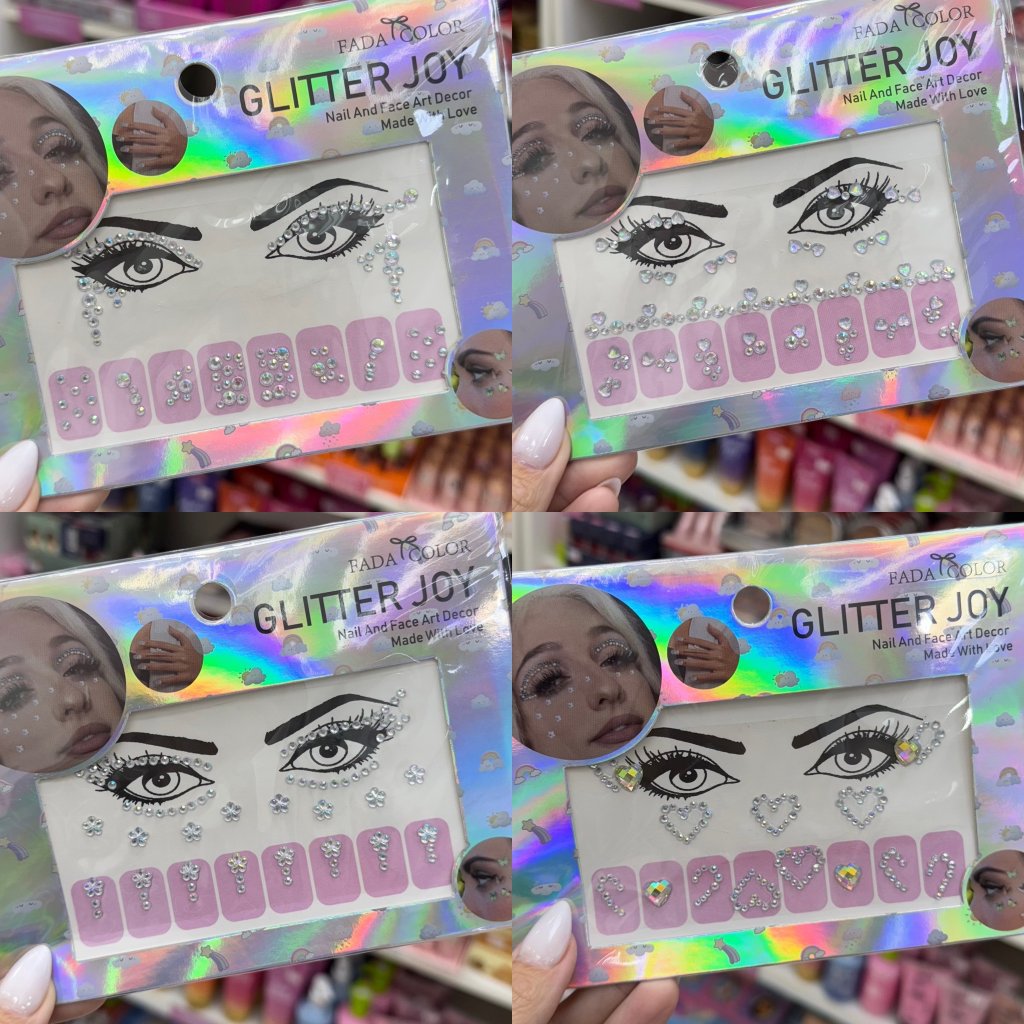 Strass para rosto Carnaval Prata