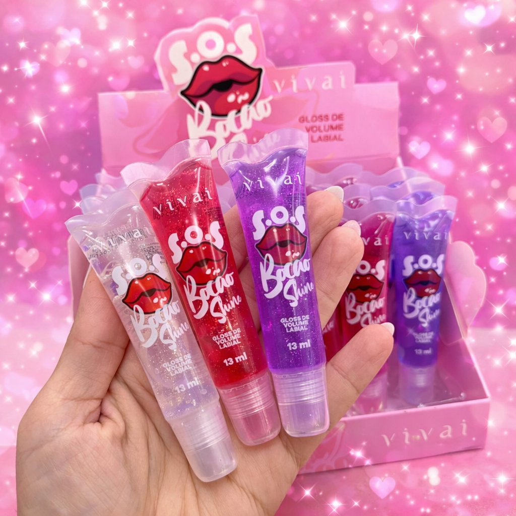 Gloss de Volume Labial S.O.S Bocão BISNAGA - Vivai 