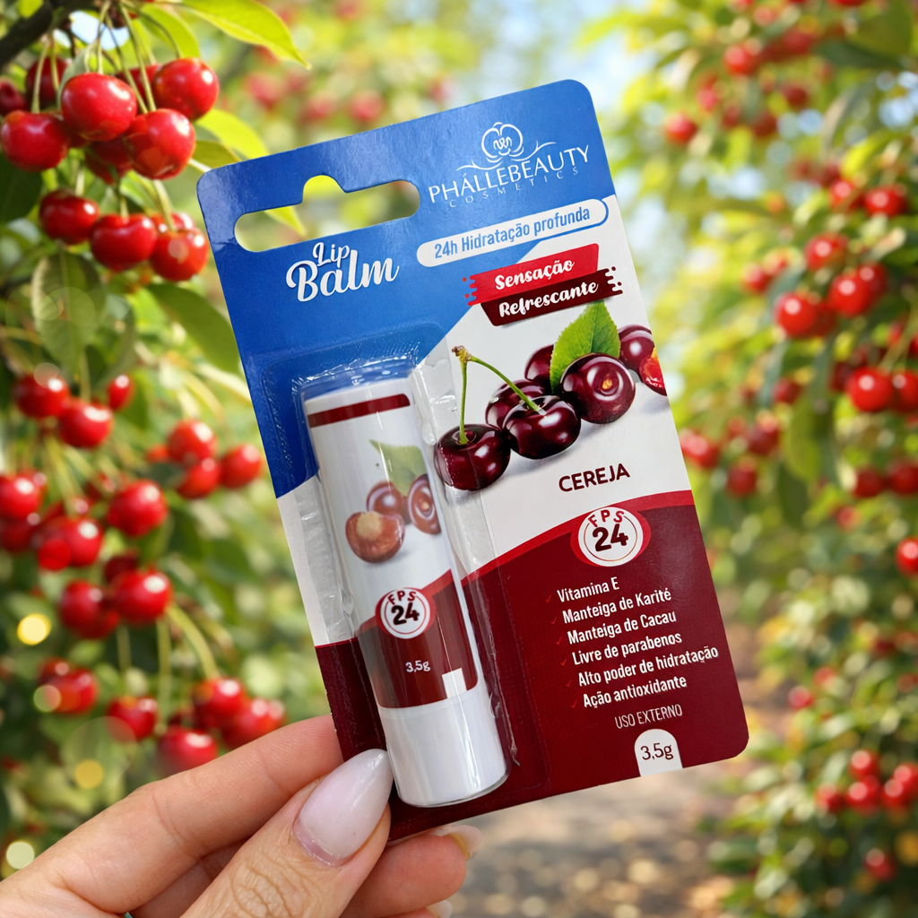 Lip Balm Hidratante Labial Cereja 🍒 - PhalleBeauty 