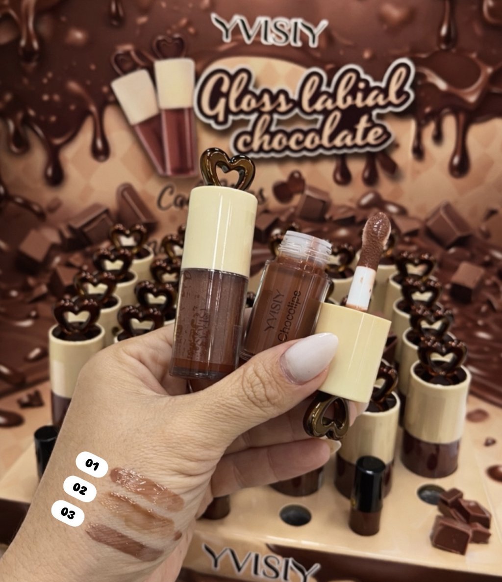 Gloss Labial Marrom Chocolate - Yvisiy