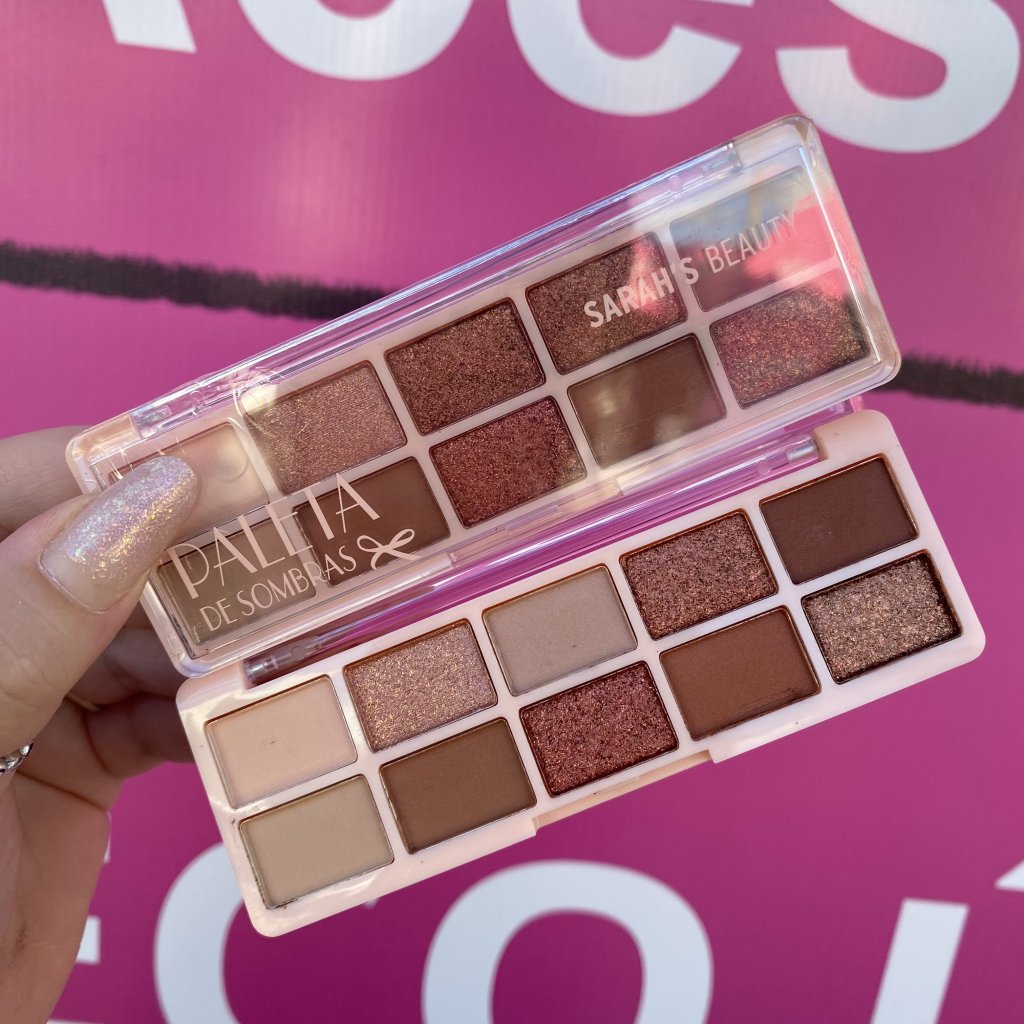 Paleta de sombra 10 cores (C) - Sarah’s Beauty 