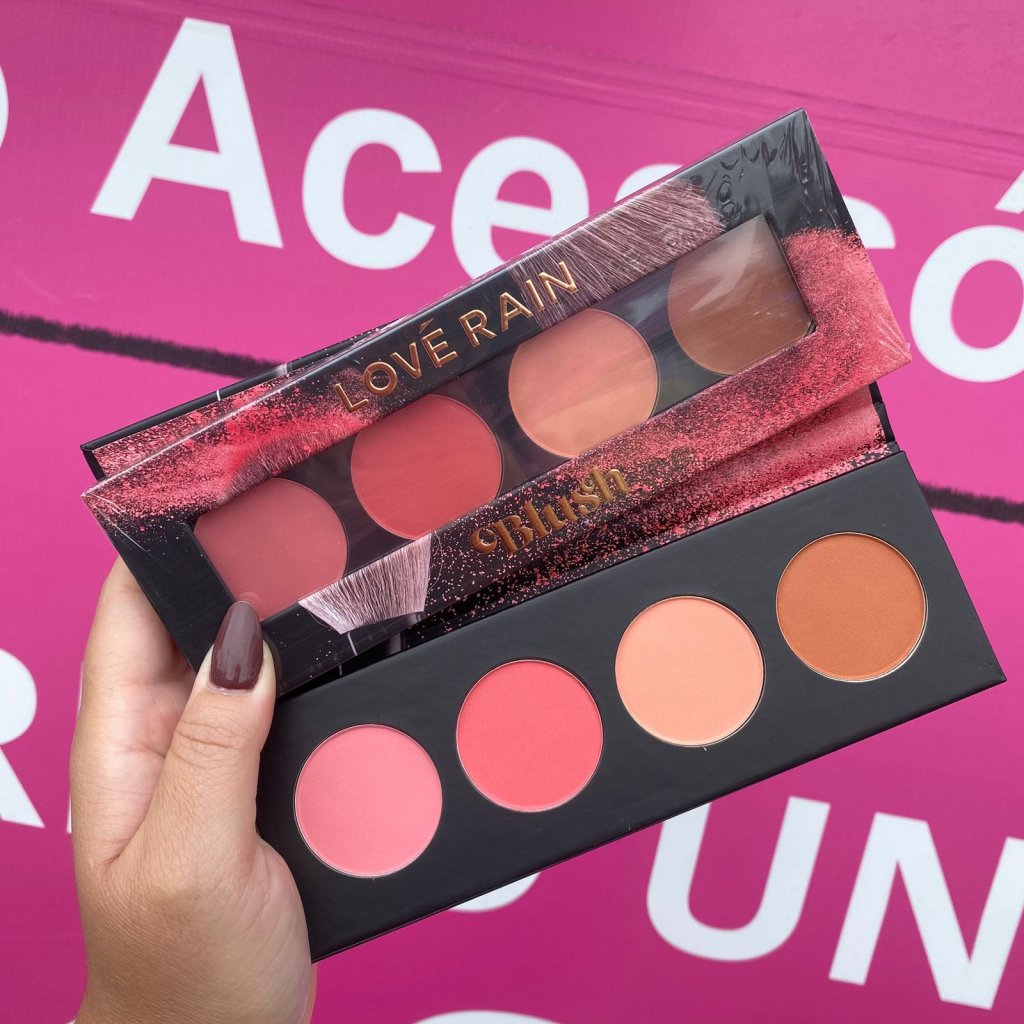 Paleta quarteto de blush - Ludurana