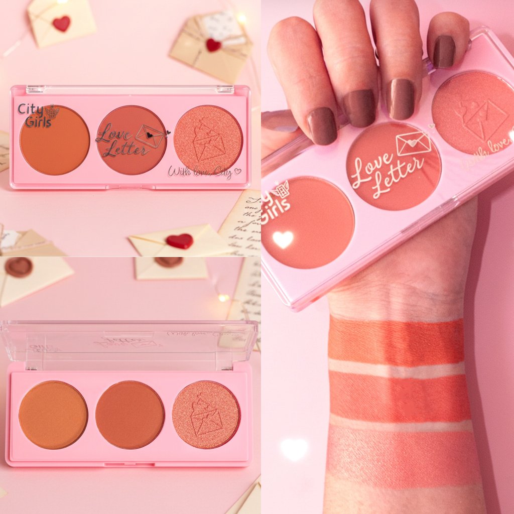 Trio de Blush Love Letter - City Girls 