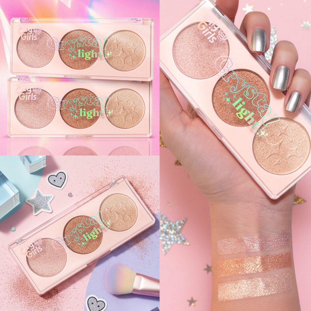 Trio de Iluminador Crystal Light - City Girls 