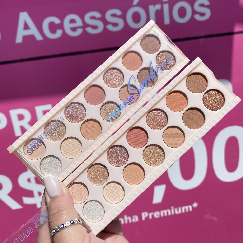 Paleta de sombras 14 cores (A) S6141 - Sarah’s Beauty 